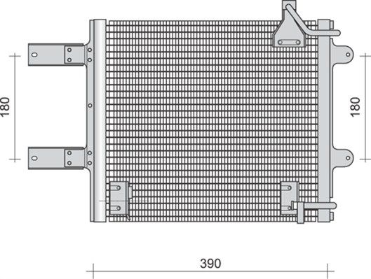 MAGNETI MARELLI Lauhdutin, ilmastointilaite 350203290000